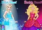  Elsa vs Barbie Fashion Contest