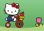Hello Kitty Bike Game