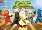Ninjago Games : Ninjago Spinball Snake Invasion Game
