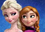 Frozen Anna and Elsa Jigsaw Puzzle Game